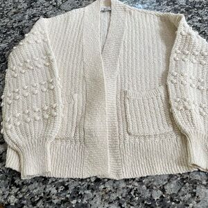 Cream Knit Women's Sweater